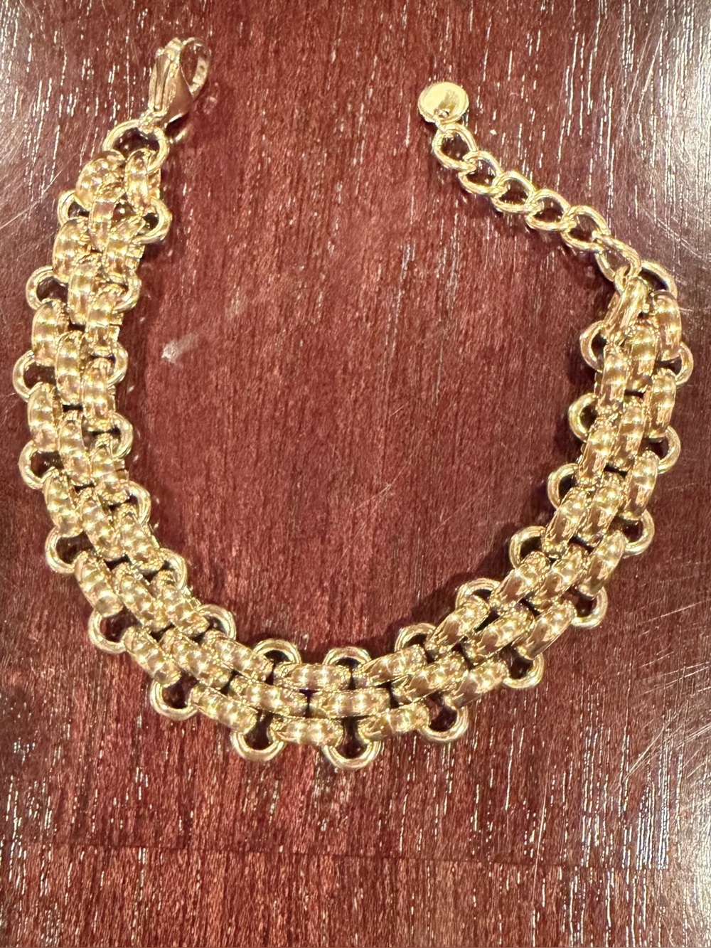 18K Gold Plated Chain Link Bracelet - Picture 4 of 6